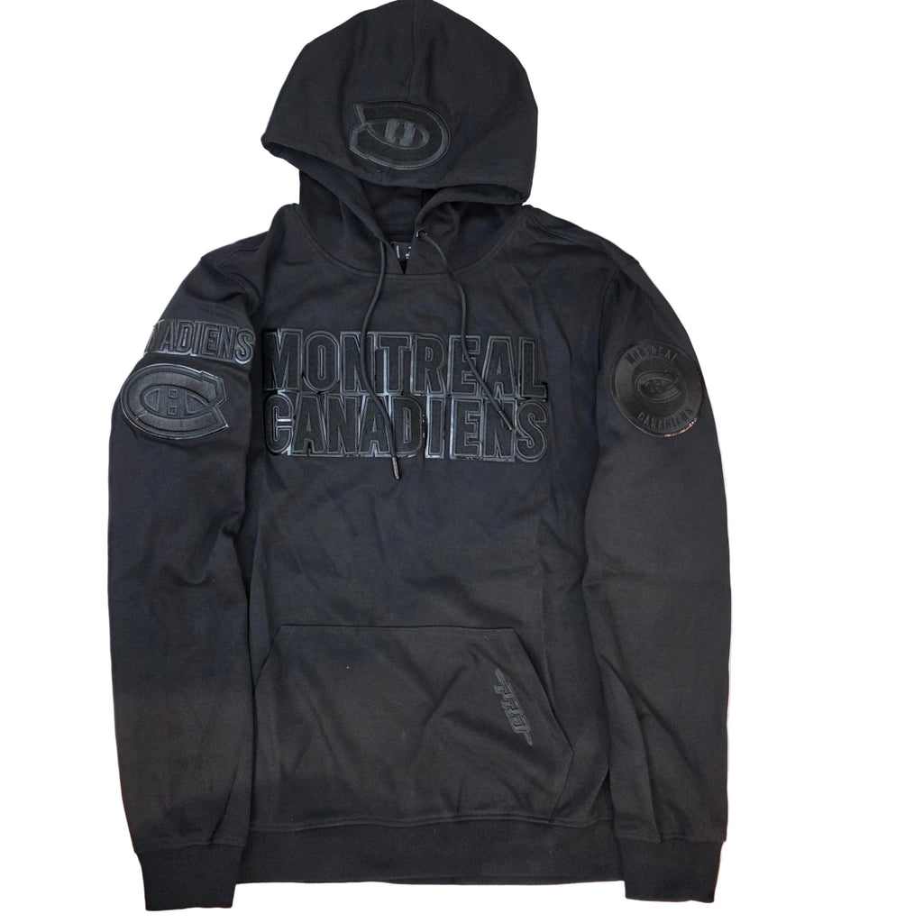 Montreal Canadiens NHL Pro Standard Men Black Classic Pullover Hoodie product image 1, provided for visual reference and