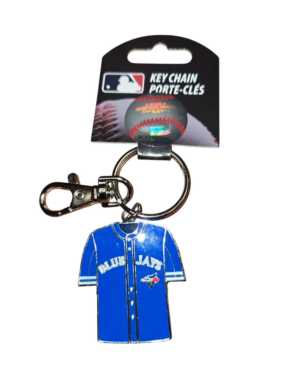 Toronto Blue Jays MLB TSV Team Uniform Keychain product image 1, provided for visual reference and product detail review