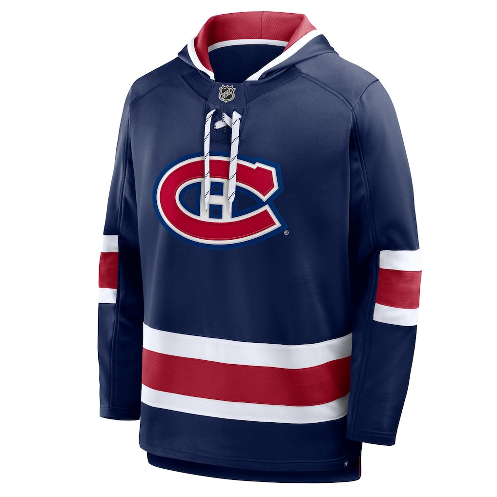 Montreal Canadiens NHL Fanatics Branded Men Navy Prime Time Hoodie product image 1, provided for visual reference and