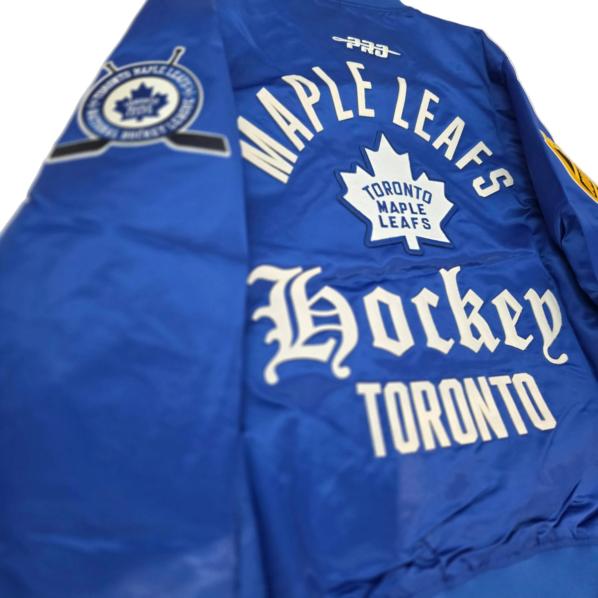 Toronto Maple Leafs NHL Pro Standard Men Royal Blue Modern Originals Satin Jacket product image 2, provided for visual