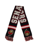 Ottawa Senators NHL 47 Brand Men Red Breakaway Knit Scarf product image 1, provided for visual reference and product detail