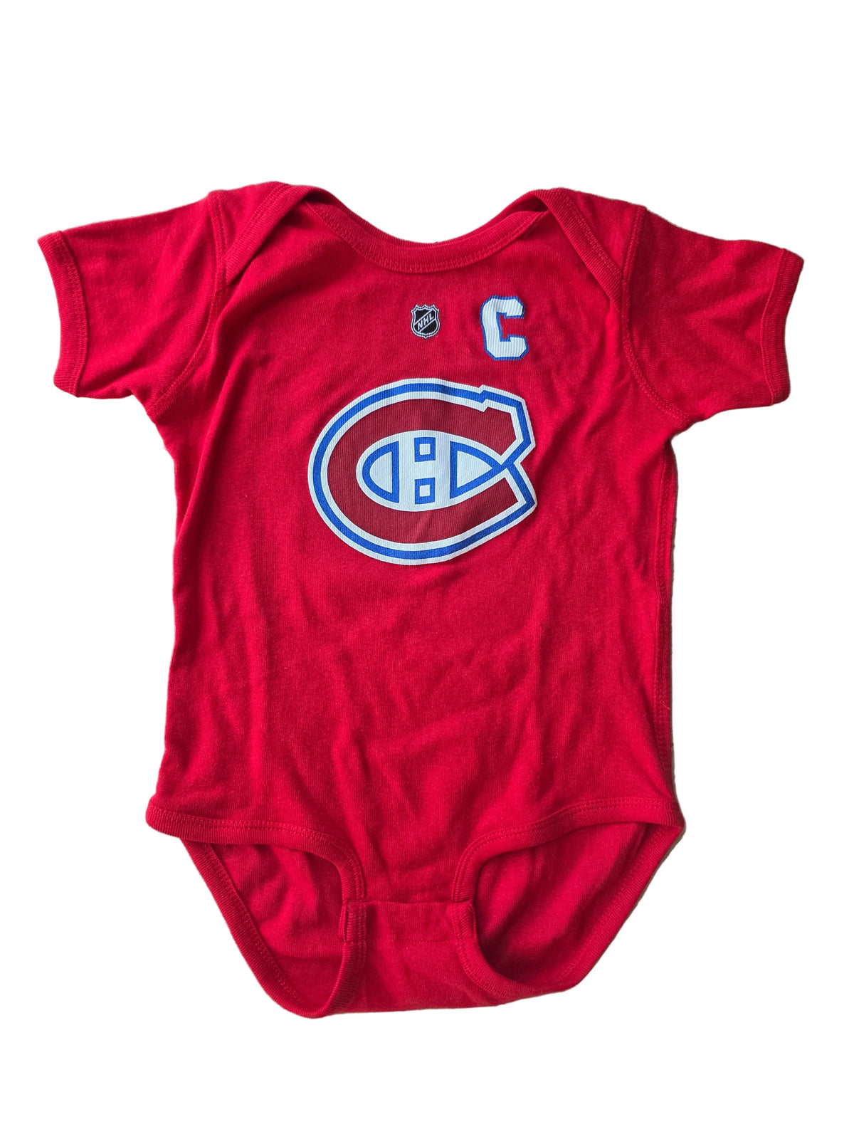 Nick Suzuki Montreal Canadiens NHL Outerstuff Red Infant Player Creeper product image 2, provided for visual reference and