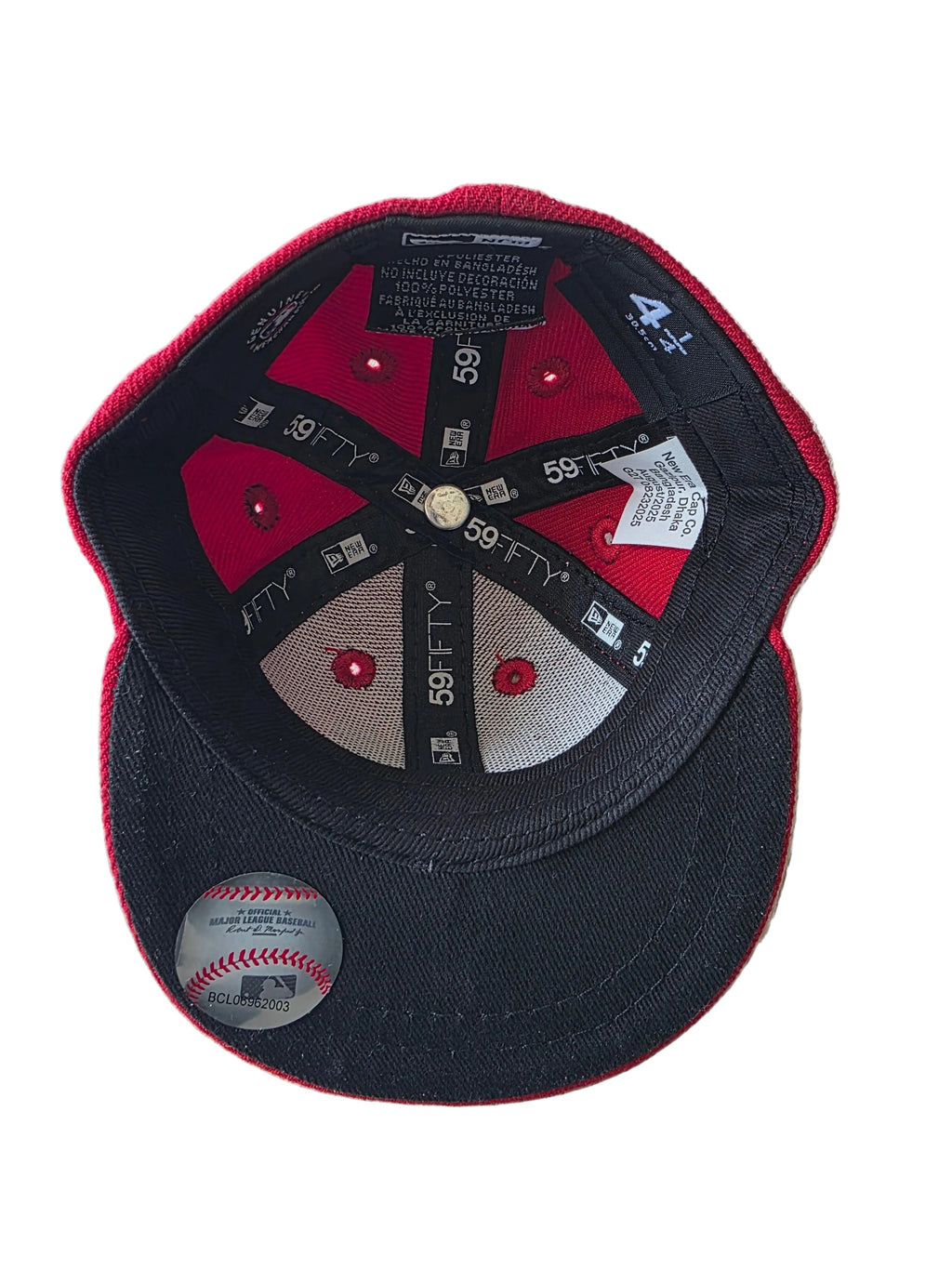 Toronto Blue Jays MLB New Era Red Authentic Collection Mini 59FIFTY Fitted Cap product image 4, provided for visual