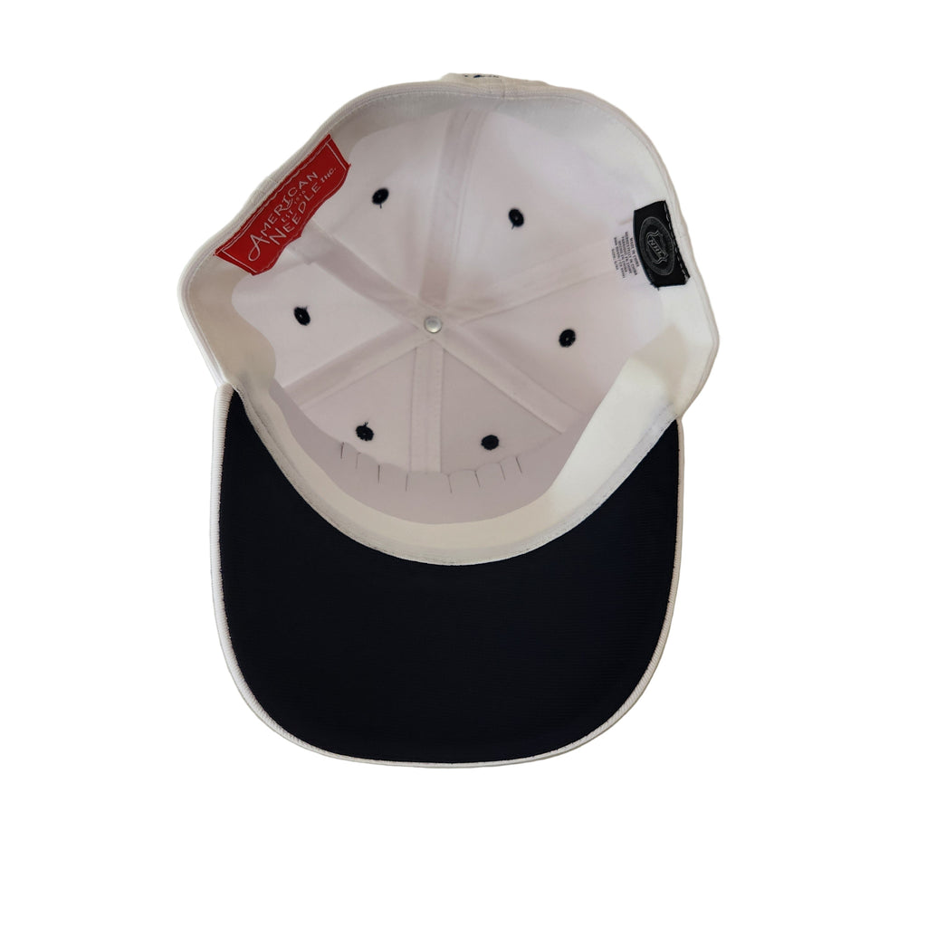 Toronto Maple Leafs NHL American Needle Men White E-Boss Stretch Fit Hat product image 4, provided for visual reference and