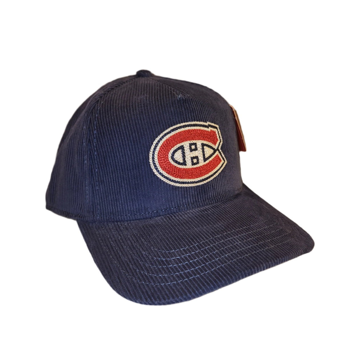 Montreal Canadiens NHL American Needle Men Navy Corduroy Valin Snapback product image 1, provided for visual reference and