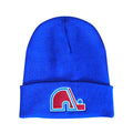 Quebec Nordiques NHL American Needle Men Royal Blue Vintage Cuffed Knit Beanie product image 1, provided for visual