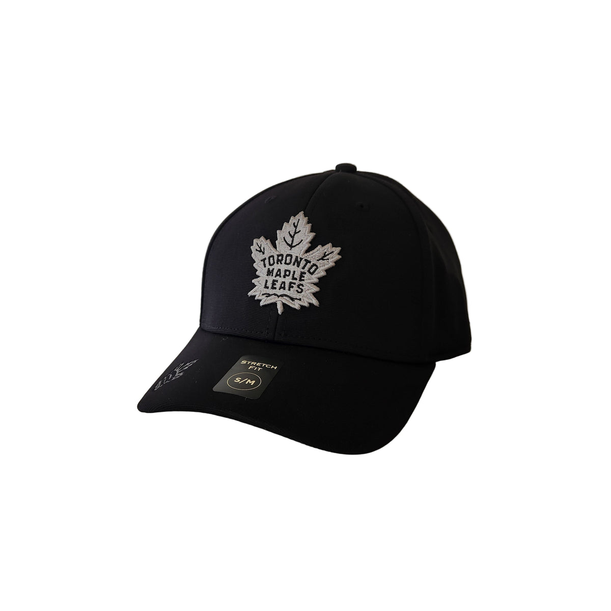 Toronto Maple Leafs NHL American Needle Men Black E-Boss Platinum Stretch Fit Hat product image 1, provided for visual