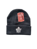Toronto Maple Leafs NHL American Needle Men Black Platinum Cuffed Knit Beanie product image 1, provided for visual reference