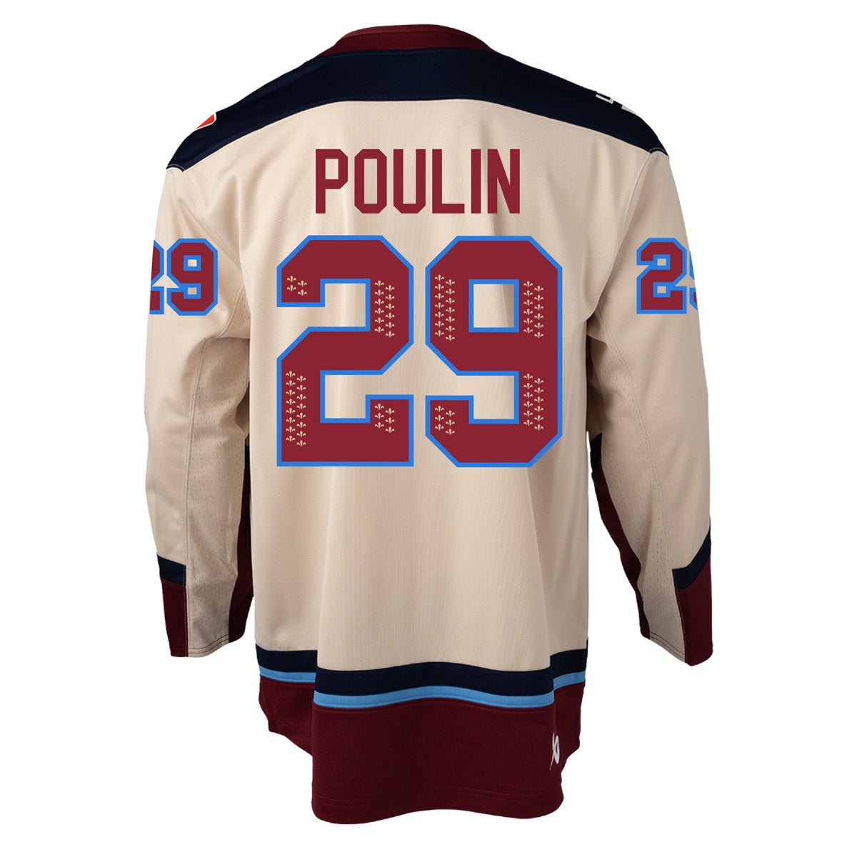 Marie-Philip Poulin Montreal Victoire PWHL Bauer Unisex Beige Away Replica Pro-Stitched Jersey product image 1, provided for