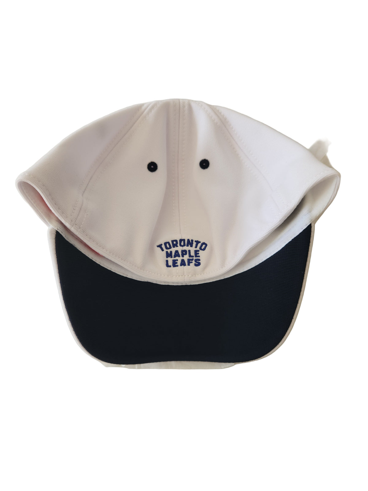 Toronto Maple Leafs NHL American Needle Men White E-Boss Stretch Fit Hat product image 5, provided for visual reference and