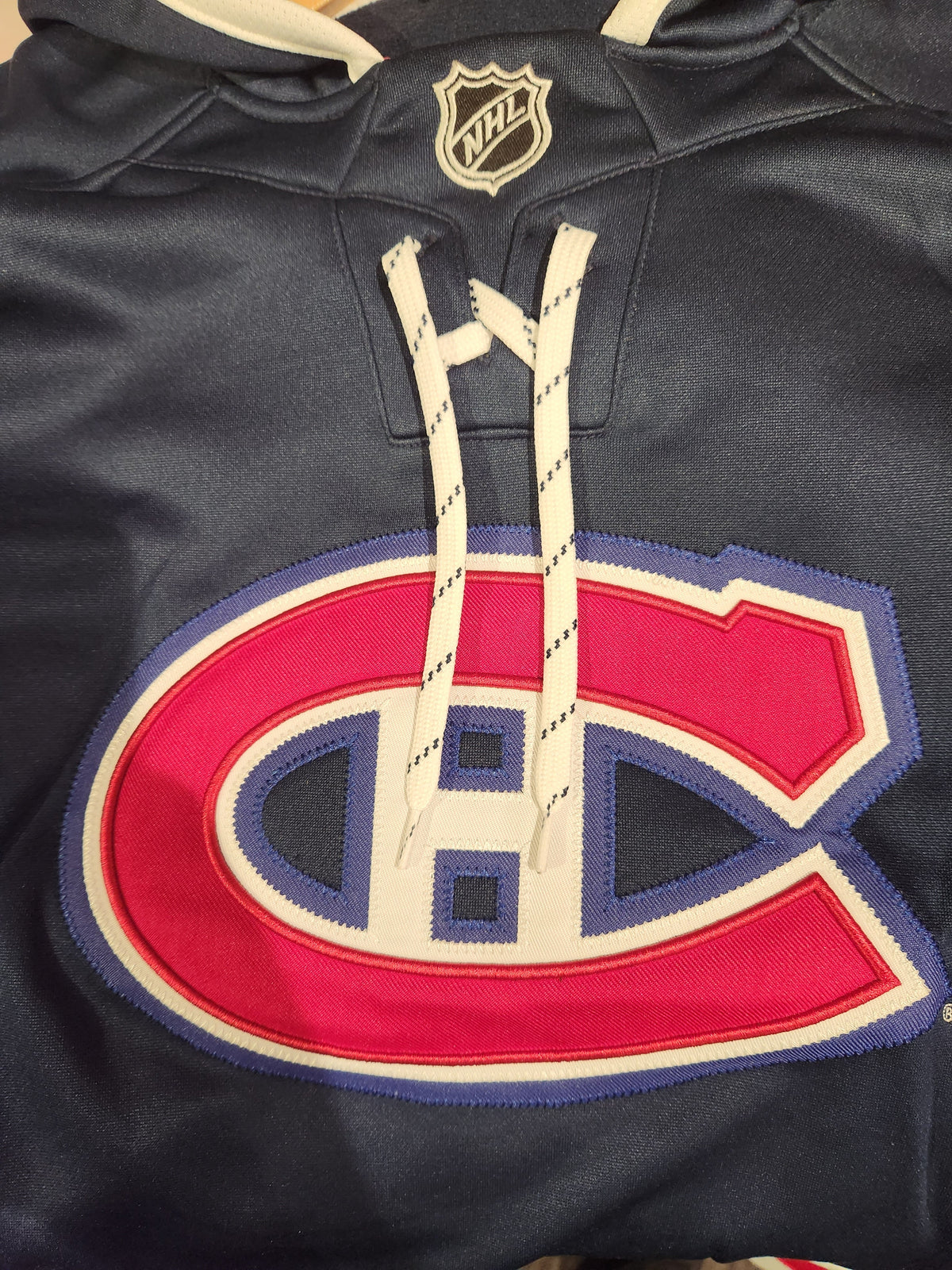 Montreal Canadiens NHL Fanatics Branded Men Navy Prime Time Hoodie product image 6, provided for visual reference and