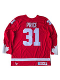 Carey Price Hockey Canada IIHF Bauer Men Red One Leaf Replica Jersey product image 1, provided for visual reference and