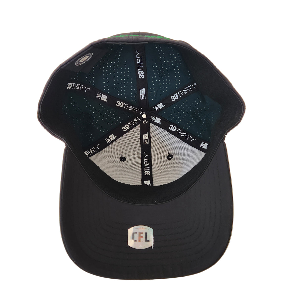 Saskatchewan Roughriders CFL New Era Men Night 39Thirty Team Classic Stretch Fit Hat product image 3, provided for visual