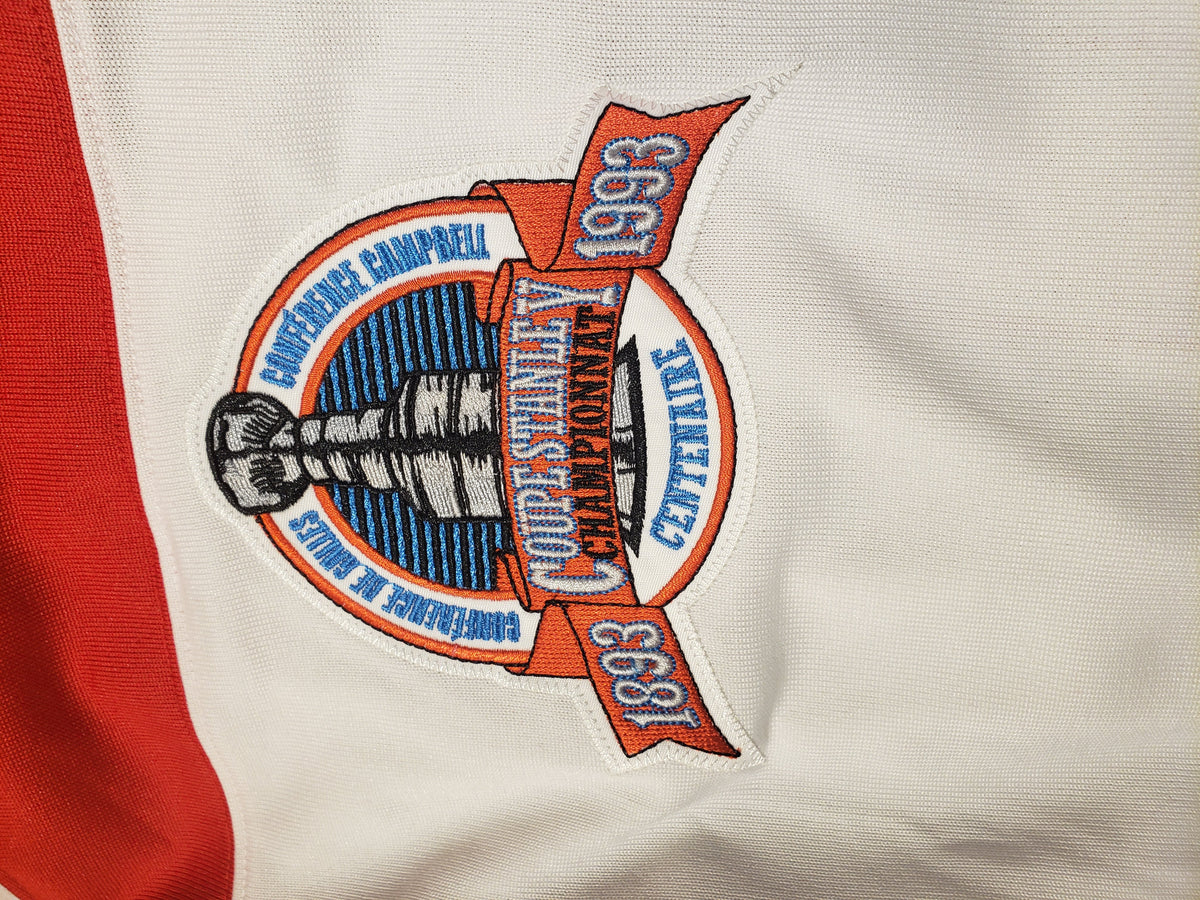 Patrick Roy Montreal Canadiens NHL Mitchell & Ness White Authentic Autographed Jersey Upper Deck Authenticated product image