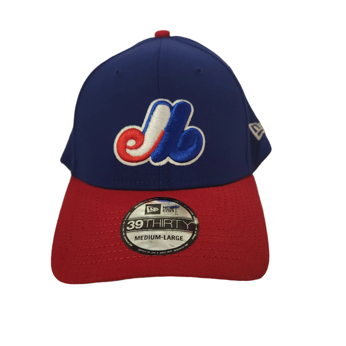 Montreal Expos MLB New Era Men Navy/Red 39Thirty Team Classic Stretch Fit Hat product image 3, provided for visual reference