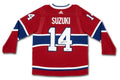 Nick Suzuki Montreal Canadiens NHL Adidas Men Red Authentic Upper Deck Autographed Jersey product image 1, provided for