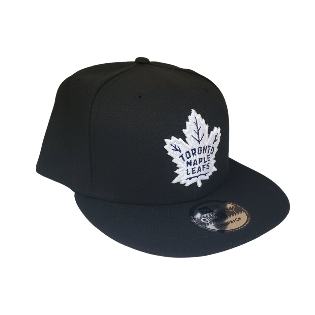 Toronto Maple Leafs NHL New Era Men Black 9Fifty Basic Snapback product image 4, provided for visual reference and product