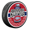 Montreal Canadiens NHL 24 Time Champs Textured Hockey Puck product image 1, provided for visual reference and product detail