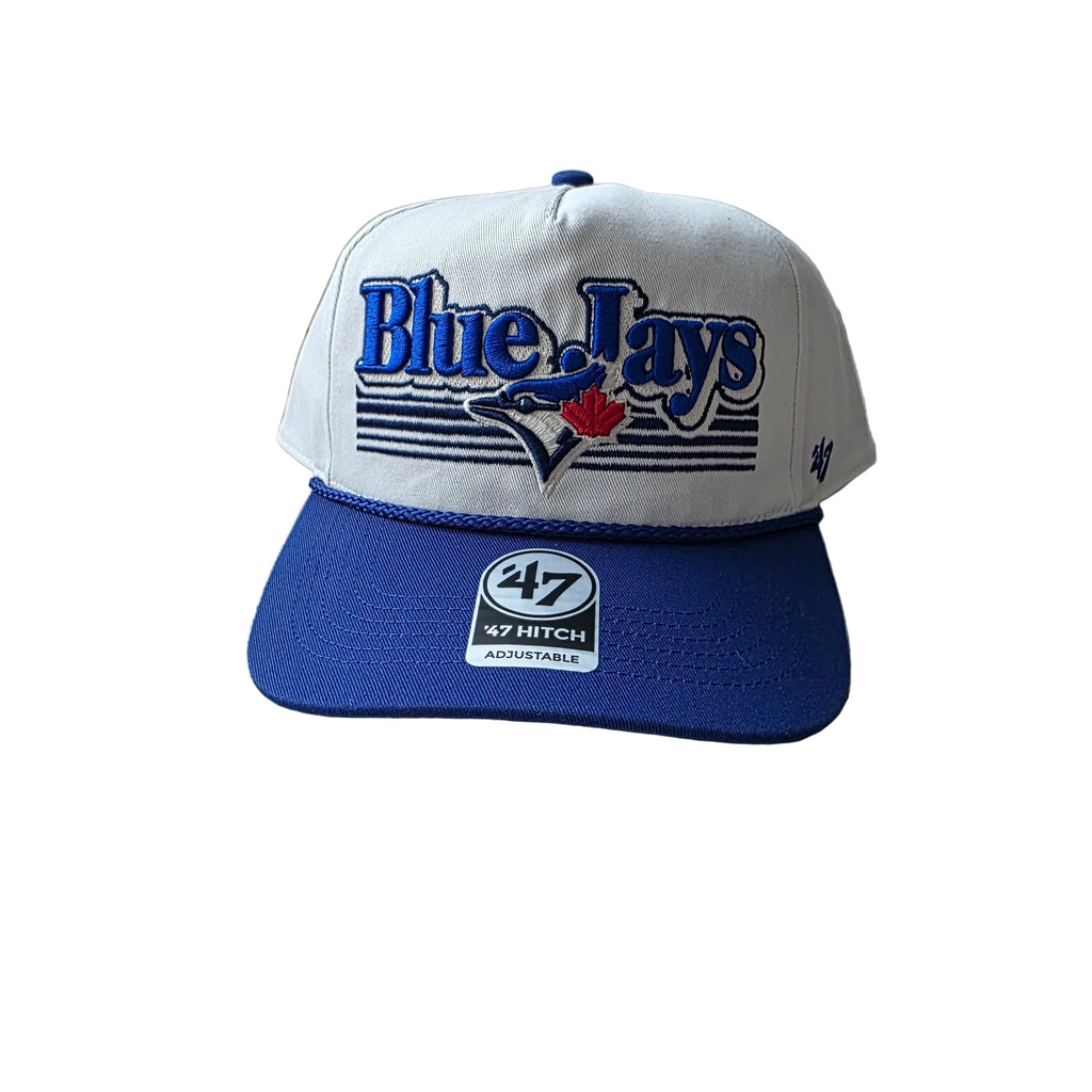 Toronto Blue Jays MLB 47 Brand Men Scrip Fade Two Tone Rope Hitch Adjustable Hat product image 3, provided for visual