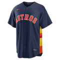 Houston Astros MLB Nike Men Midnight Navy Away Replica Jersey product image 1, provided for visual reference and product