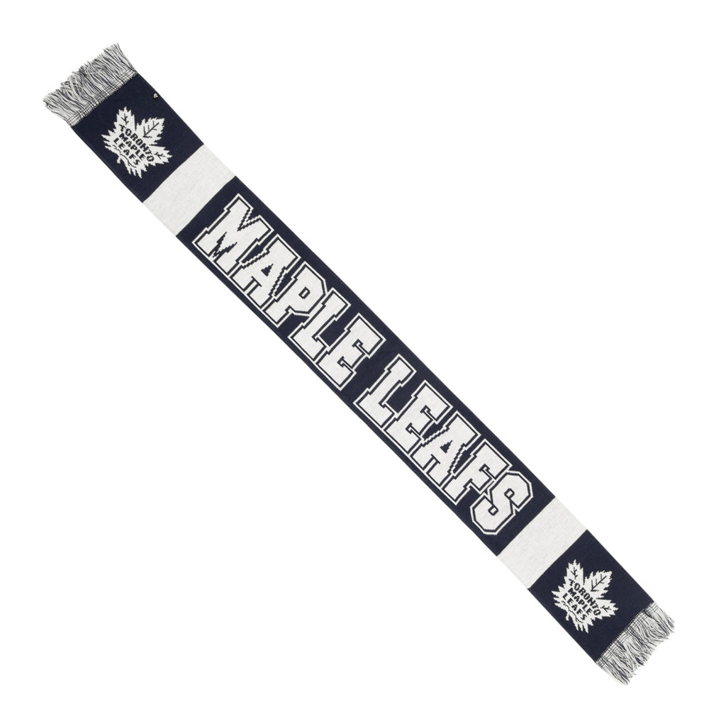 Toronto Maple Leafs NHL 47 Brand Men Breakaway Knit Scarf product image 2, provided for visual reference and product detail