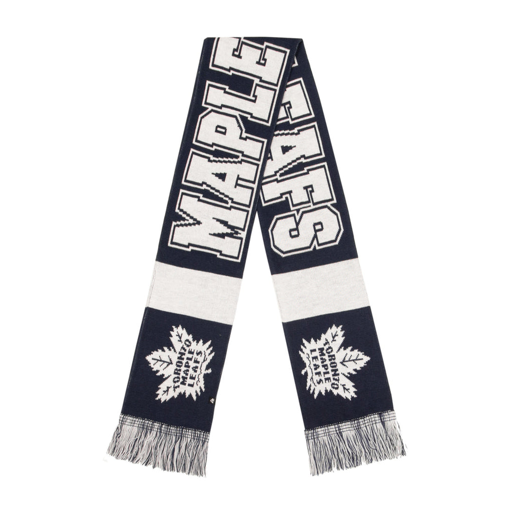 Toronto Maple Leafs NHL 47 Brand Men Breakaway Knit Scarf product image 1, provided for visual reference and product detail