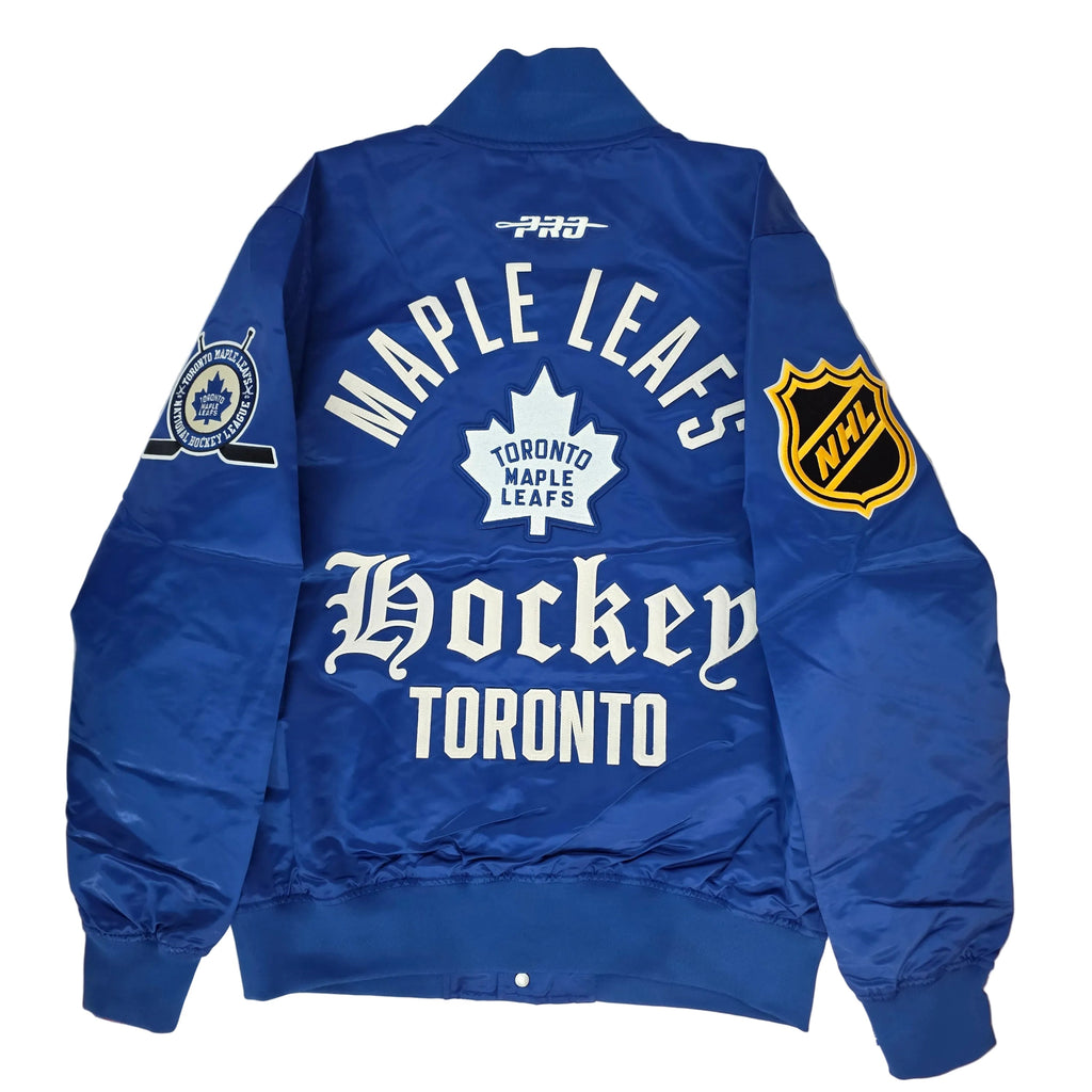 Toronto Maple Leafs NHL Pro Standard Men Royal Blue Modern Originals Satin Jacket product image 3, provided for visual