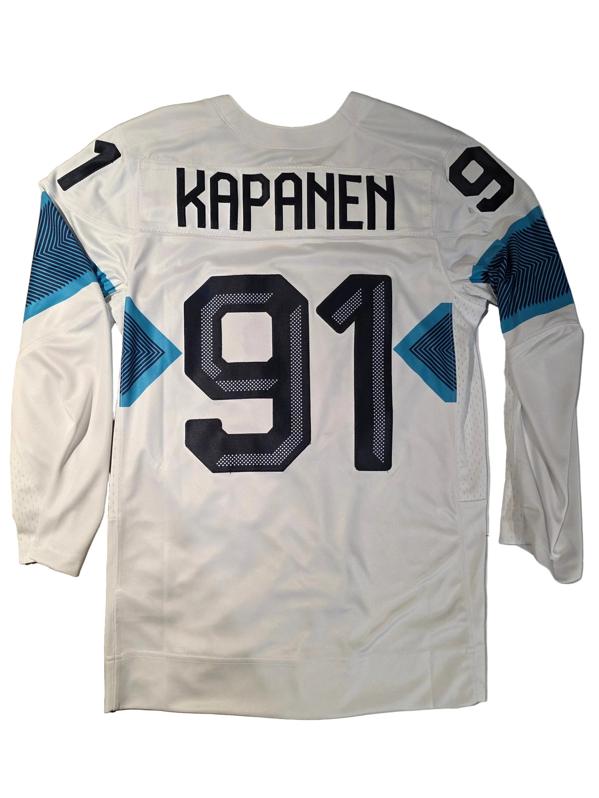 Oliver Kapanen Finland Hockey IIHF Nike Men White 2026 Pro-Stitched Replica Jersey product image 1, provided for visual