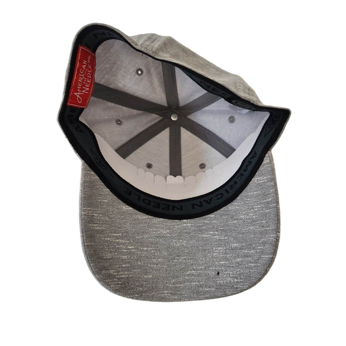 Montreal Canadiens NHL American Needle Men Grey Slub Heathered Stretch Fit Hat product image 5, provided for visual