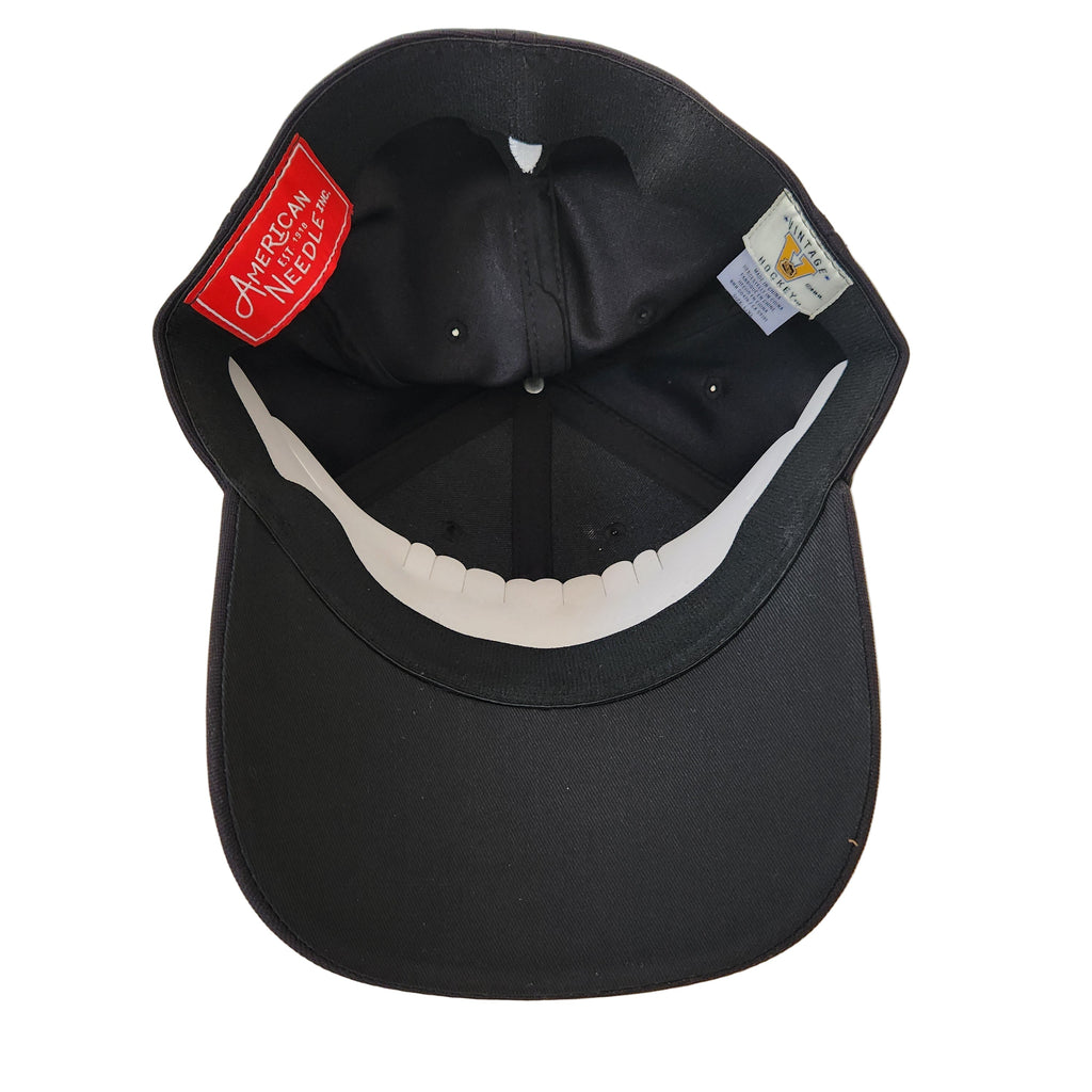 Quebec Nordiques NHL American Needle Men Black Vintage Platinum E-Boss Stretch Fit Hat product image 5, provided for visual
