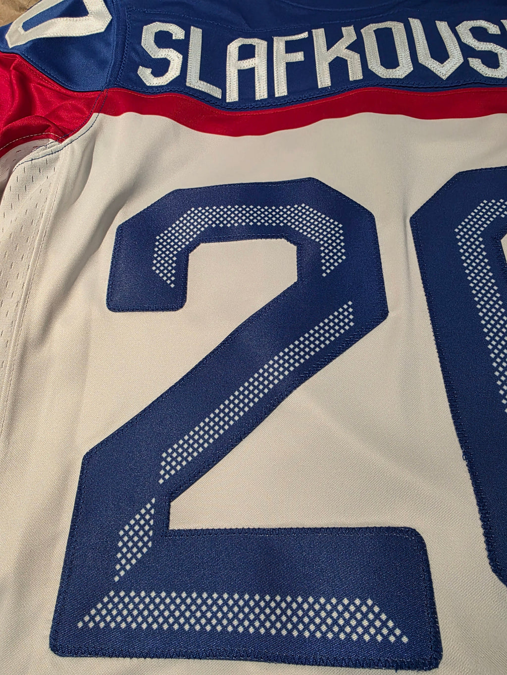 Juraj Slafkovský Slovakia Hockey IIHF Nike Men White 2026 Pro-Stitched Replica Jersey product image 3, provided for visual