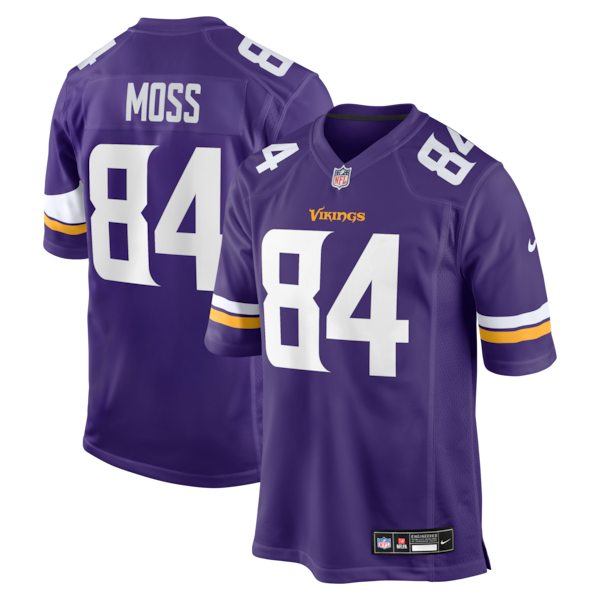 Randy Moss Minnesota Vikings NFL Nike Men Purple Classic Limited Jersey product image 1, provided for visual reference and