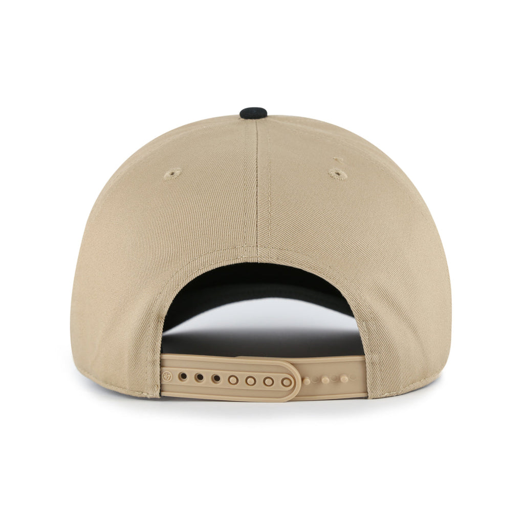 Hockey Canada IIHF 47 Brand Men Khaki/Black 2002 Logo Sure Shot Hitch Snapback Hat product image 3, provided for visual