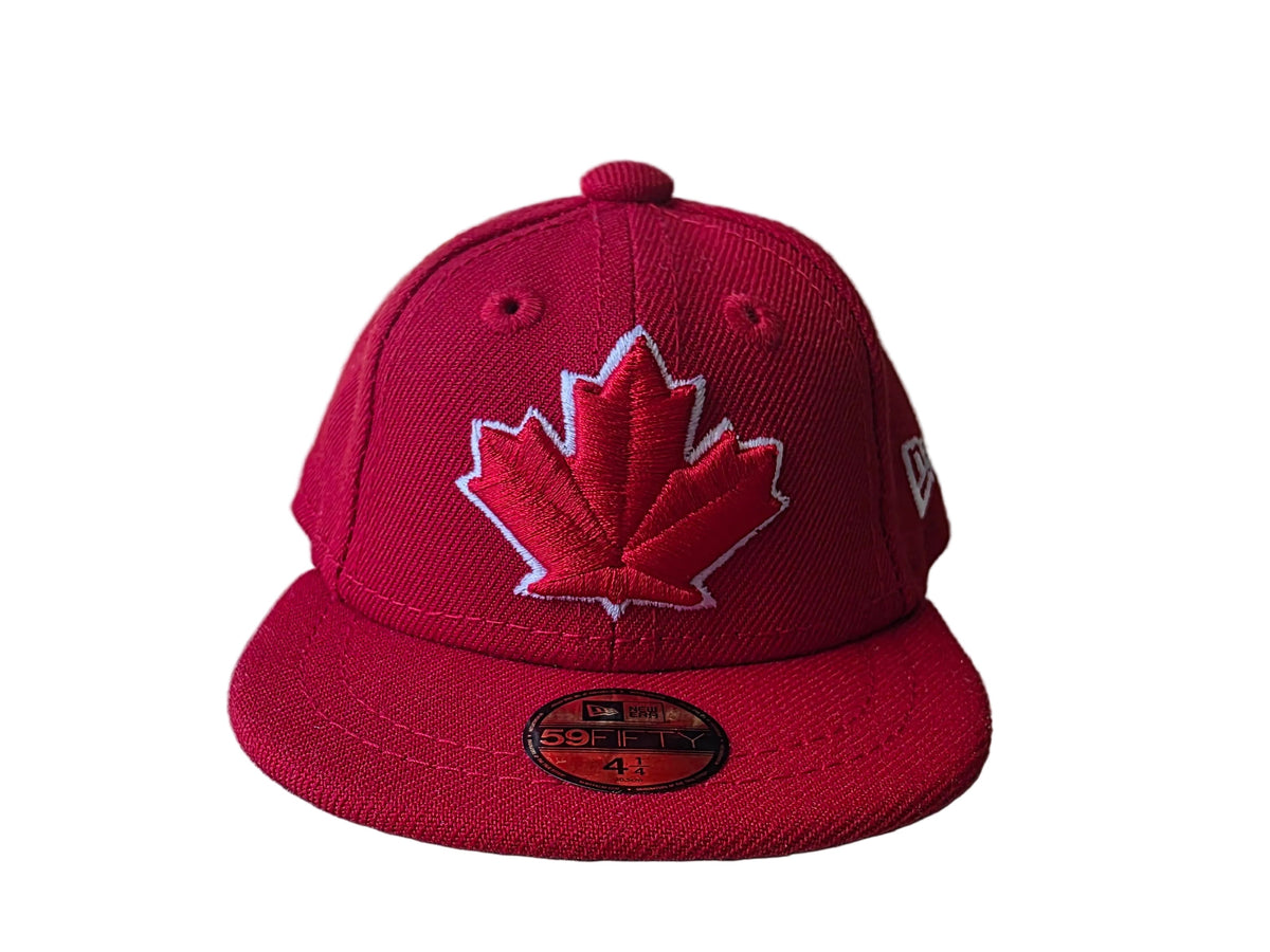 Toronto Blue Jays MLB New Era Red Authentic Collection Mini 59FIFTY Fitted Cap product image 2, provided for visual