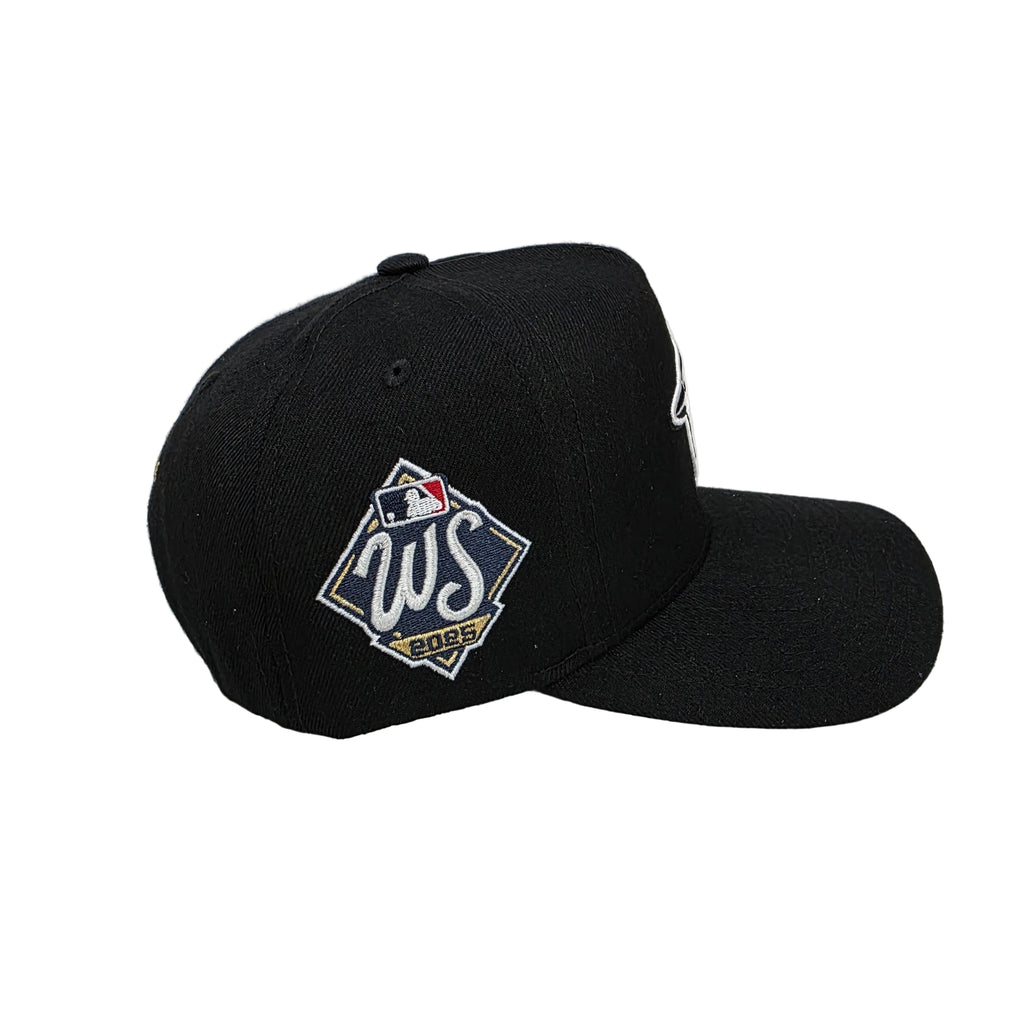 Toronto Blue Jays Mitchell & Ness Men Black/Gold 2025 World Series A-Frame Snapback product image 4, provided for visual