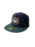 Montreal Canadiens NHL New Era Men Navy/Green 59Fifty 2009 All Star Game Fitted Hat product image 1, provided for visual