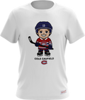 Cole Caufield Montreal Canadiens NHL Mitchell & Ness Men White Milo T-Shirt product image 1, provided for visual reference