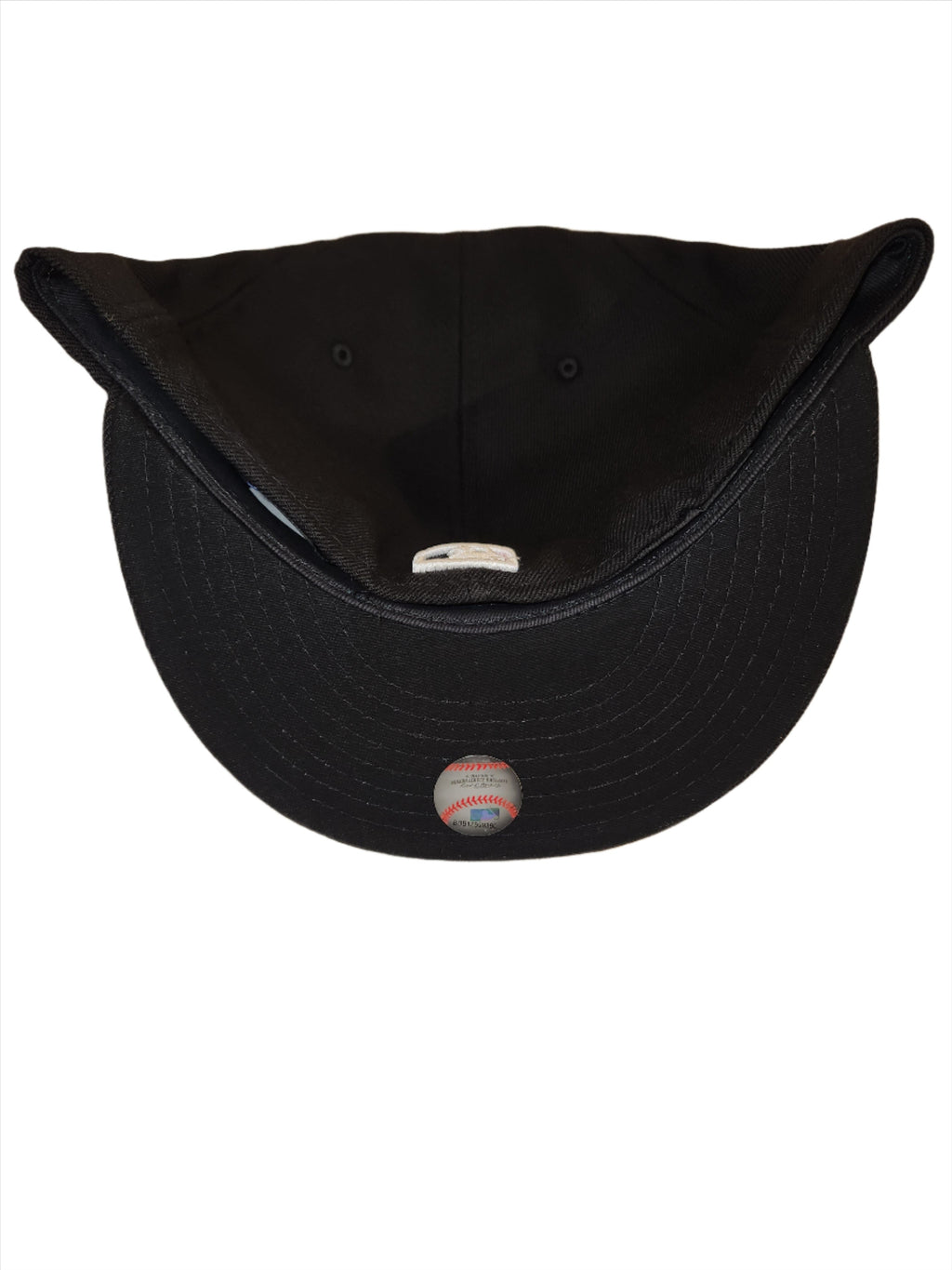 Toronto Blue Jays MLB New Era Men Black White 59Fifty Red Leaf Fitted Hat product image 2, provided for visual reference and