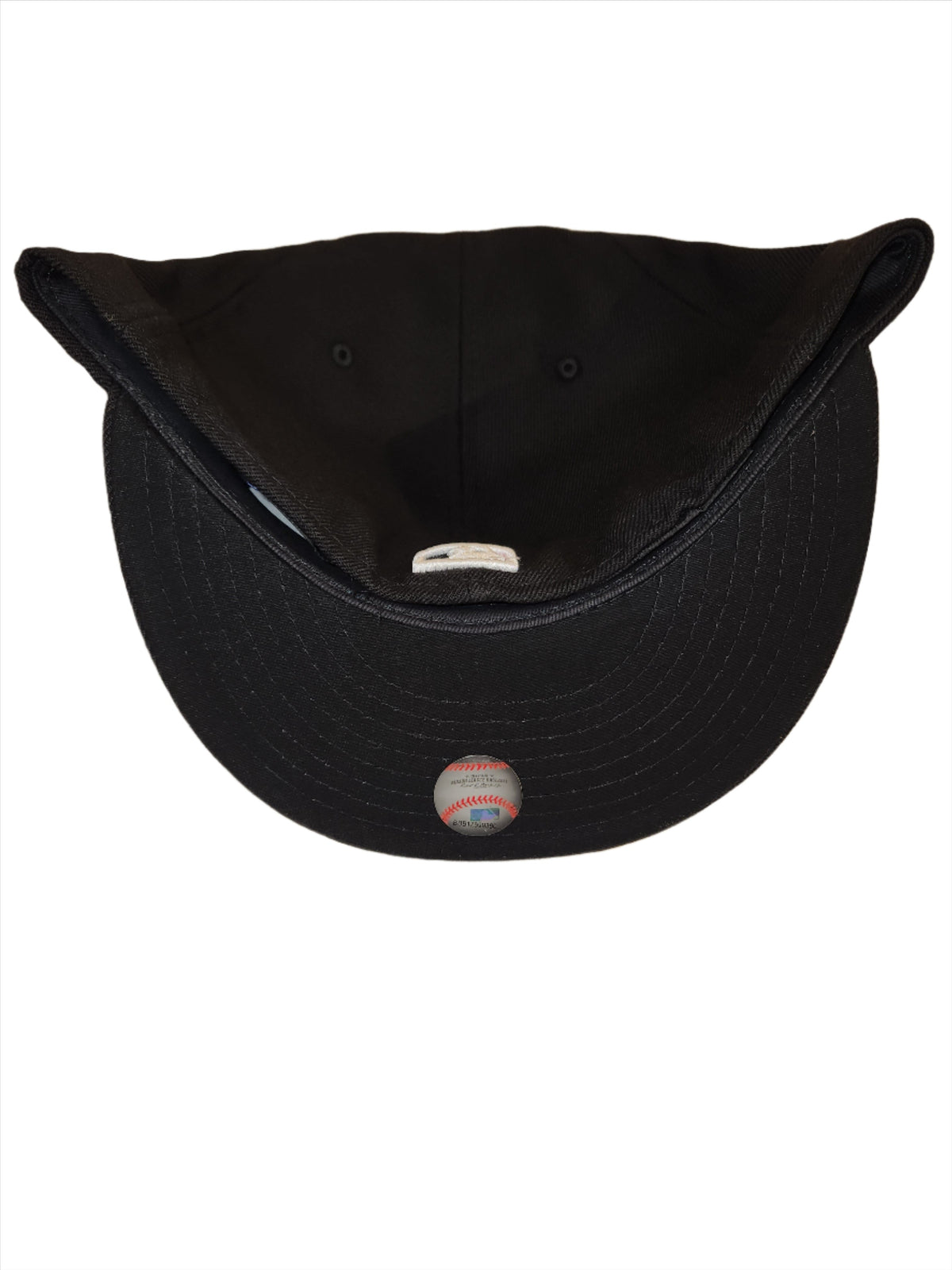 Toronto Blue Jays MLB New Era Men Black White 59Fifty Red Leaf Fitted Hat product image 2, provided for visual reference and