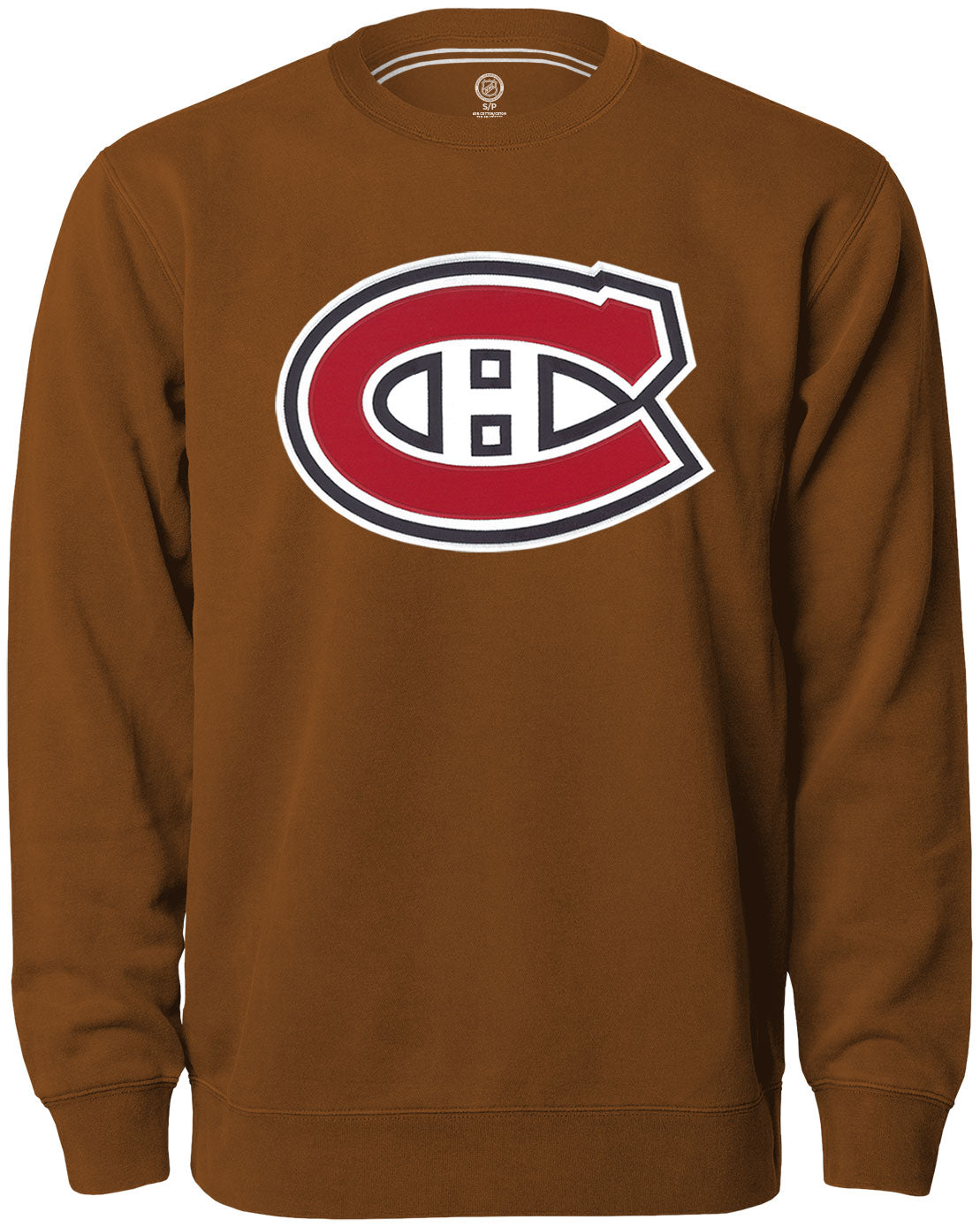 Montreal Canadiens NHL Bulletin Men Dune Twill Logo Express Crew Sweater product image 1, provided for visual reference and