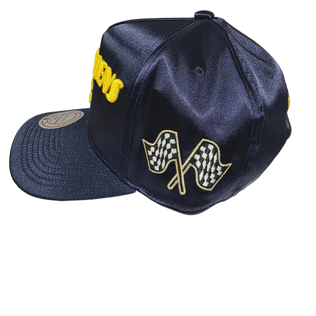 Montreal Canadiens Mitchell & Ness Men Navy Satin Goodyear Pro Pinch Fit Snapback product image 3, provided for visual