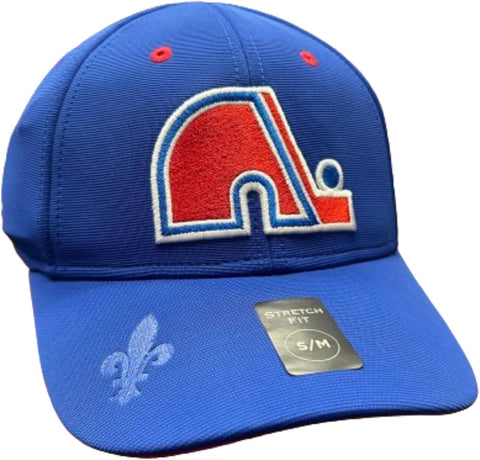 Quebec Nordiques NHL American Needle Men Royal E-Boss Stretch Fit Hat product image 1, provided for visual reference and