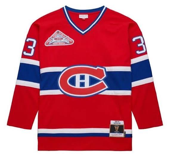 Patrick Roy Montreal Canadiens NHL Mitchell & Ness Men Red 1992 Power Play Authentic Jersey product image 2, provided for