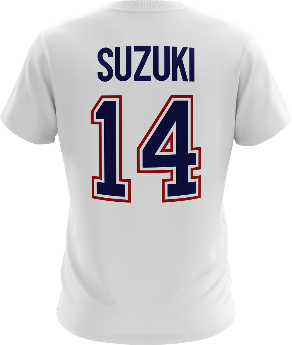 Nick Suzuki Montreal Canadiens NHL Mitchell & Ness Men White Milo T-Shirt product image 2, provided for visual reference and