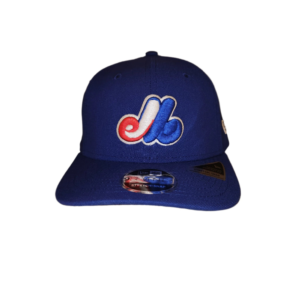 Montreal Expos MLB New Era Men Navy 9Seventy Snapback Hat product image 2, provided for visual reference and product detail