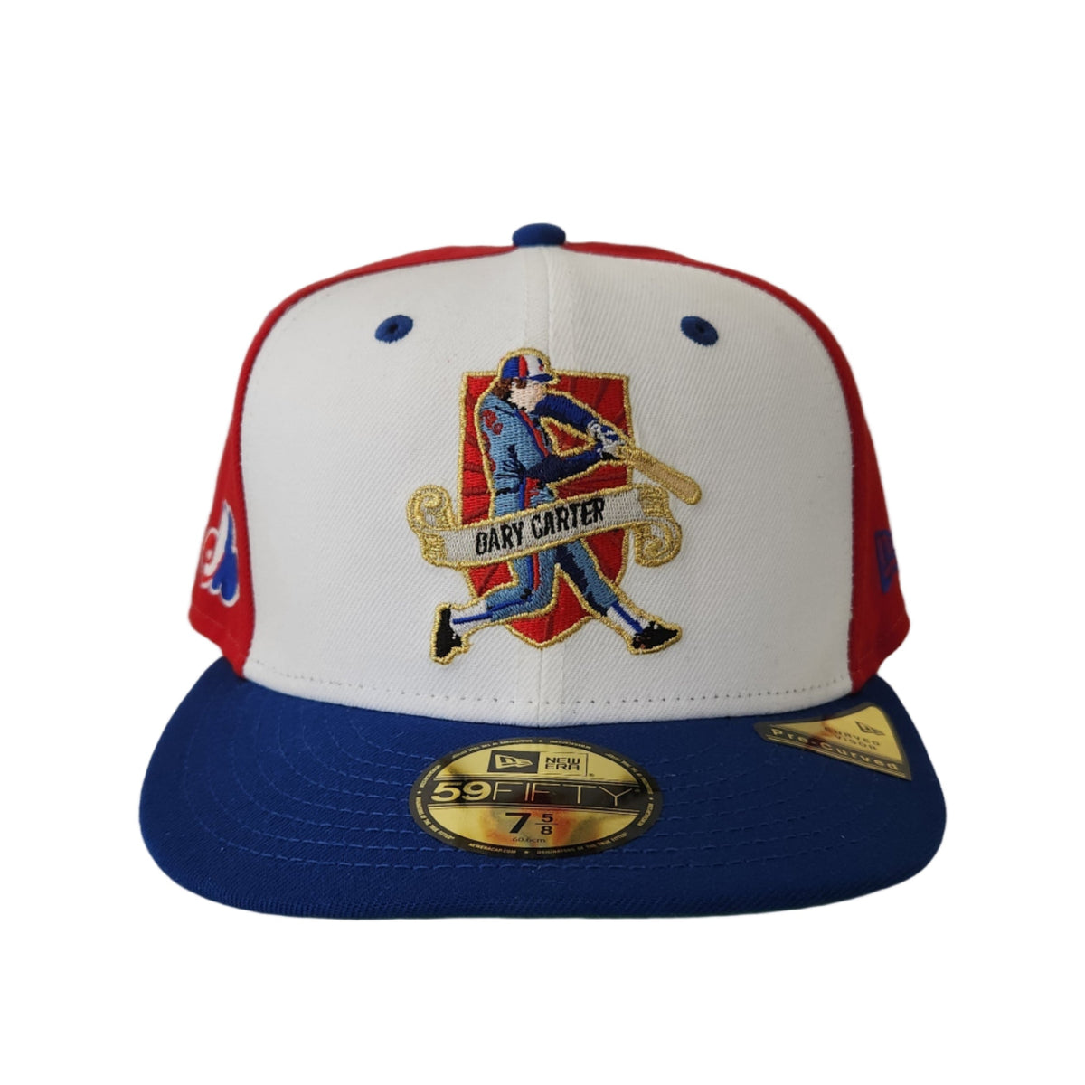 Gary Carter Montreal Expos MLB New Era Men Red 59Fifty Pre-Curved Hall Of Fame Fitted Hat product image 1, provided for