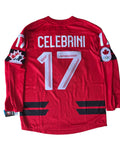 Macklin Celebrini Hockey Canada IIHF Bauer Men Red 2026 Pro-Stitched Replica Jersey product image 1, provided for visual