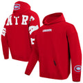 Montreal Canadiens NHL Pro Standard Men Red Wingspan Pullover Hoodie product image 1, provided for visual reference and