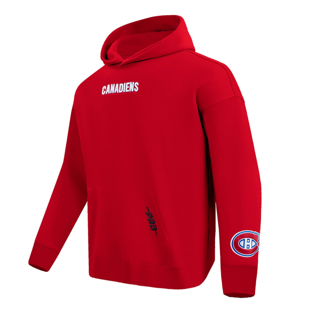 Montreal Canadiens NHL Pro Standard Men Red Wingspan Pullover Hoodie product image 2, provided for visual reference and