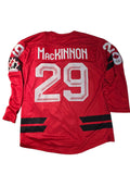 Nathan MacKinnon Hockey Canada IIHF Bauer Men Red 2026 Pro-Stitched Replica Jersey product image 1, provided for visual